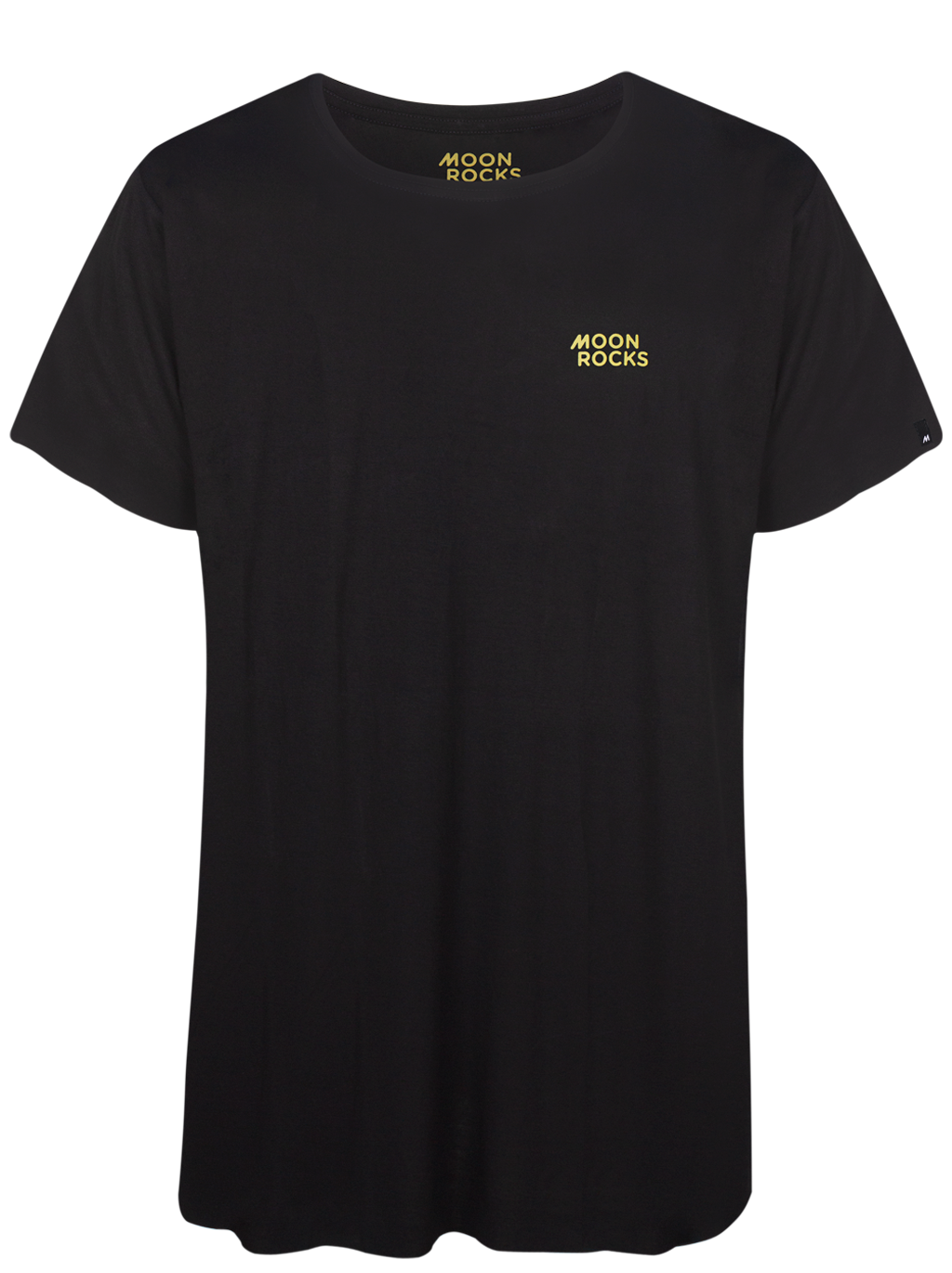 MEN T-SHIRT BLACK BAMBOO FABRIC LOGO