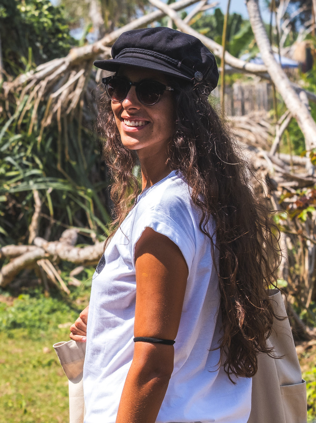 CAPTAIN HAT ROPE BLACK