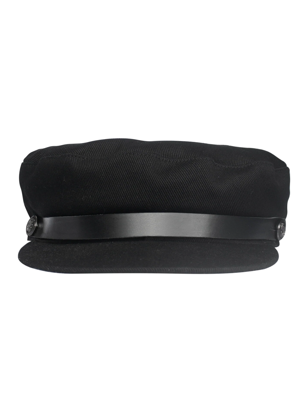 CAPTAIN HAT LEATHER BLACK