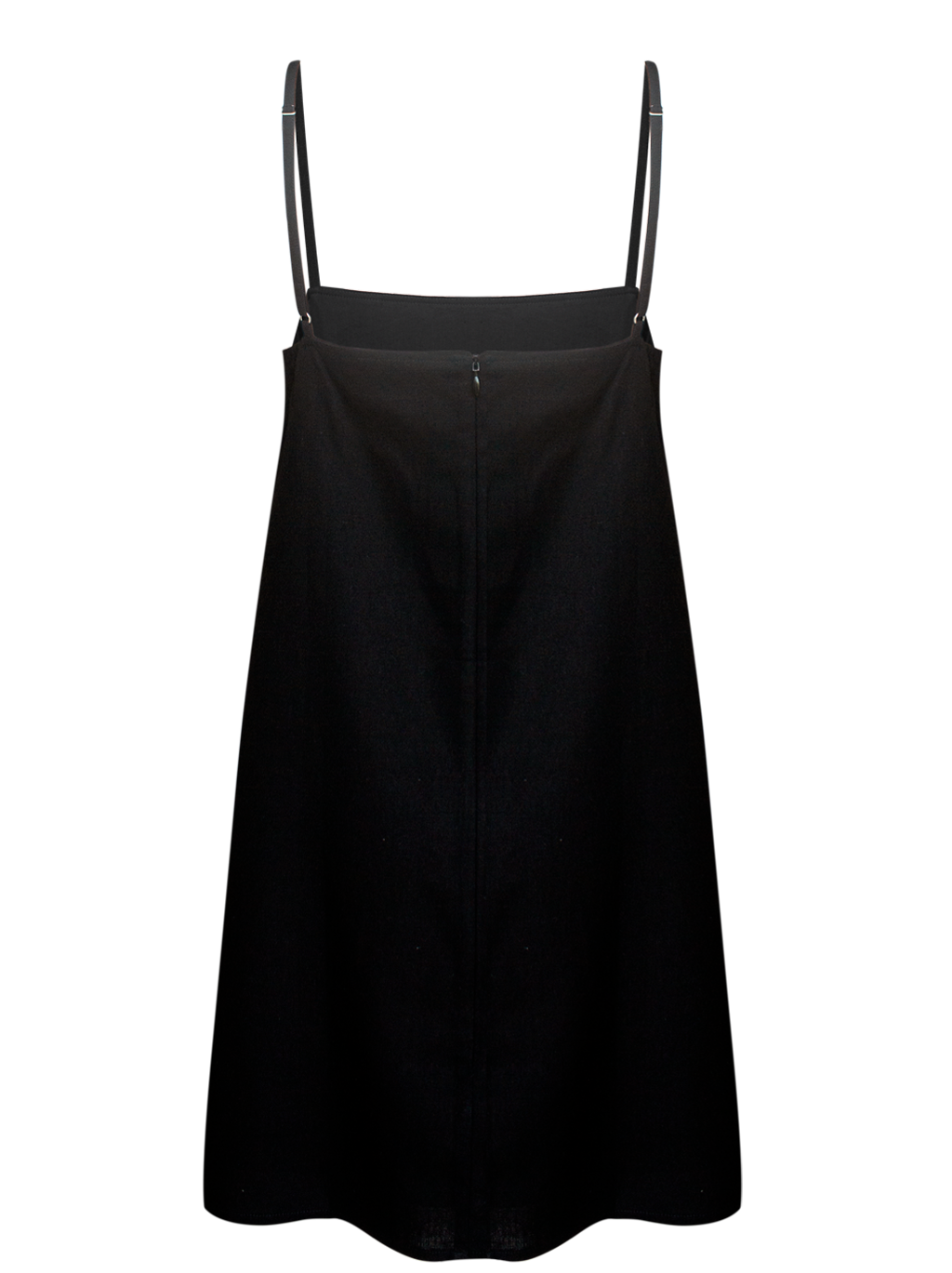 DRESS LINEN MINI BLACK