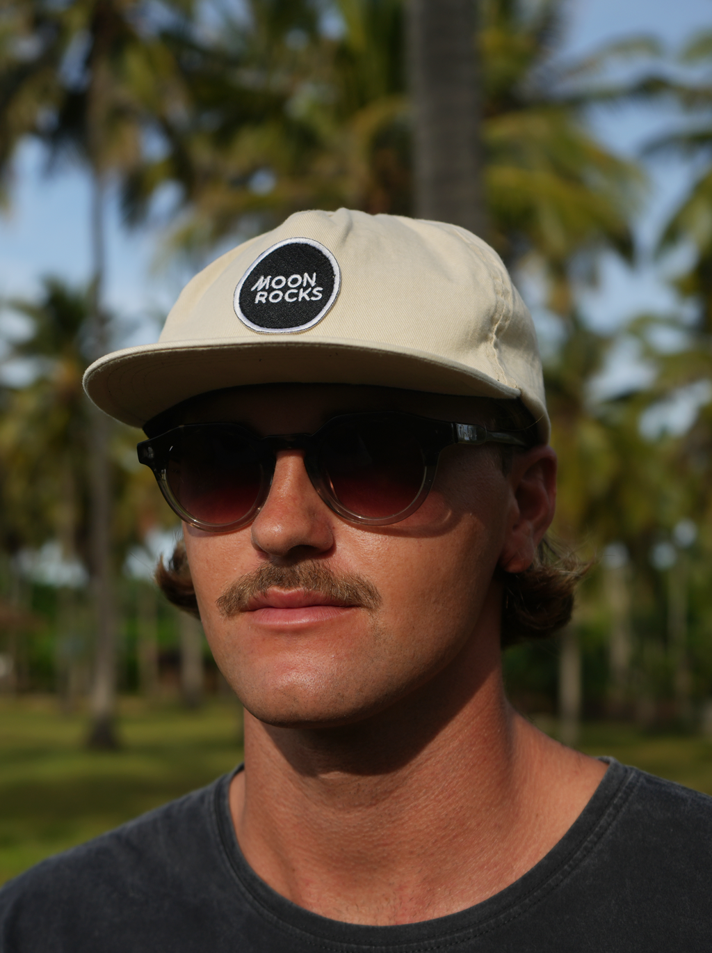 Cap Five Panel Logo Cream