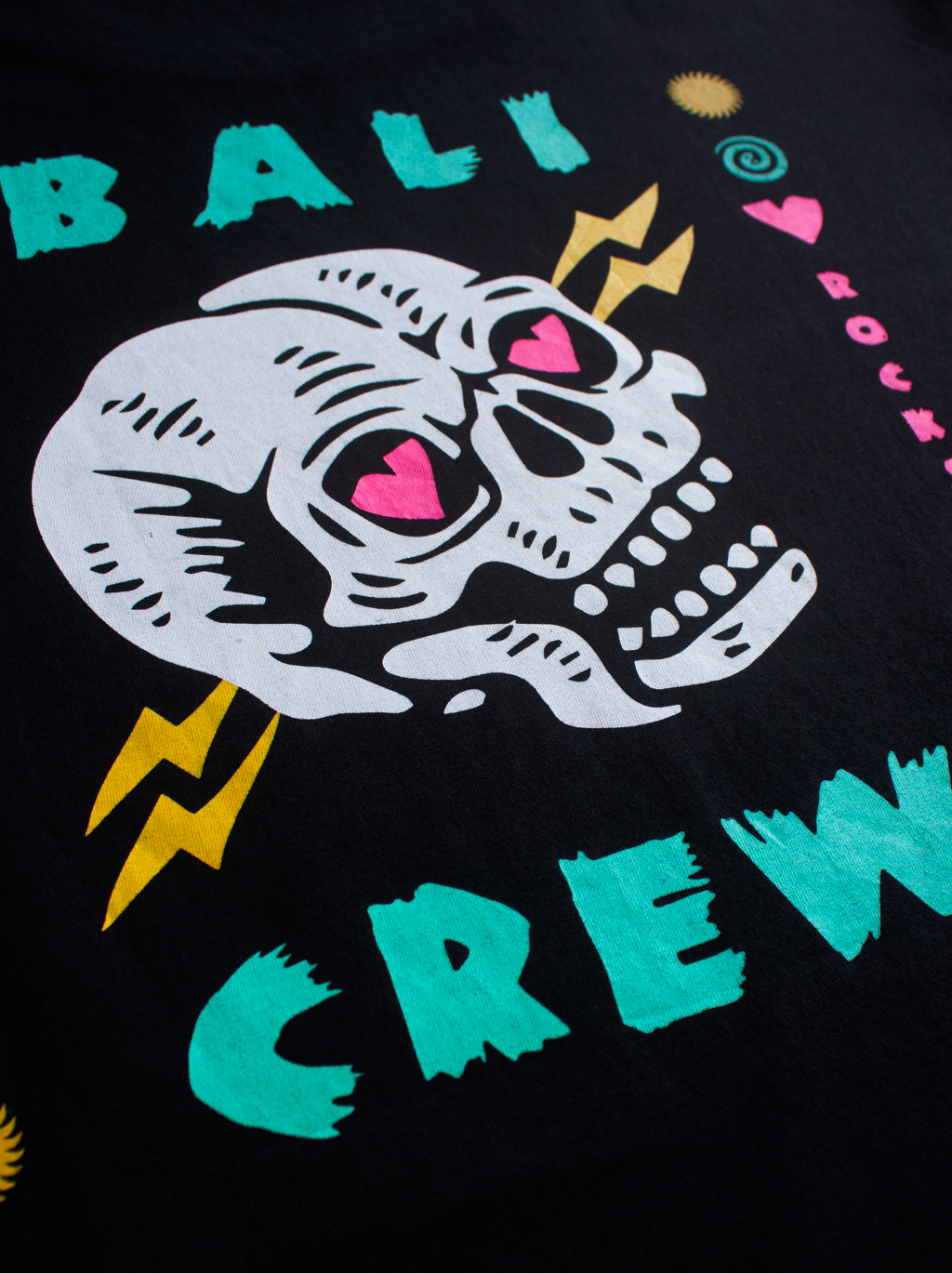 MEN T-SHIRT 2 BLACK BALI CREW