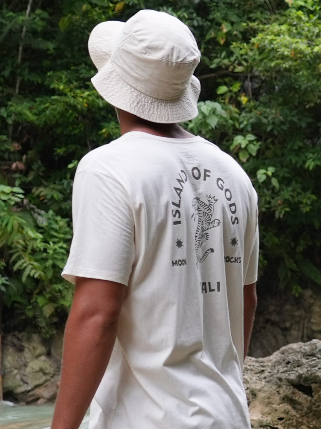 HAT BUCKET LOGO CREAM WASH