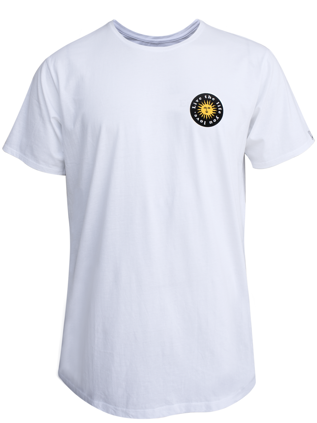 MEN T-SHIRT 2 WHITE LIVE THE LIFE