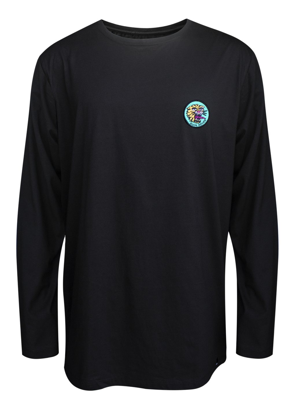MEN T-SHIRT BLACK TIGER PATCH