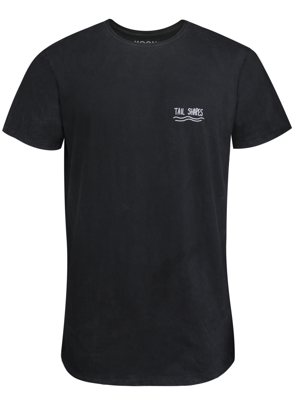 MEN T-SHIRT 2 BLACK WASH TAIL SHAPES