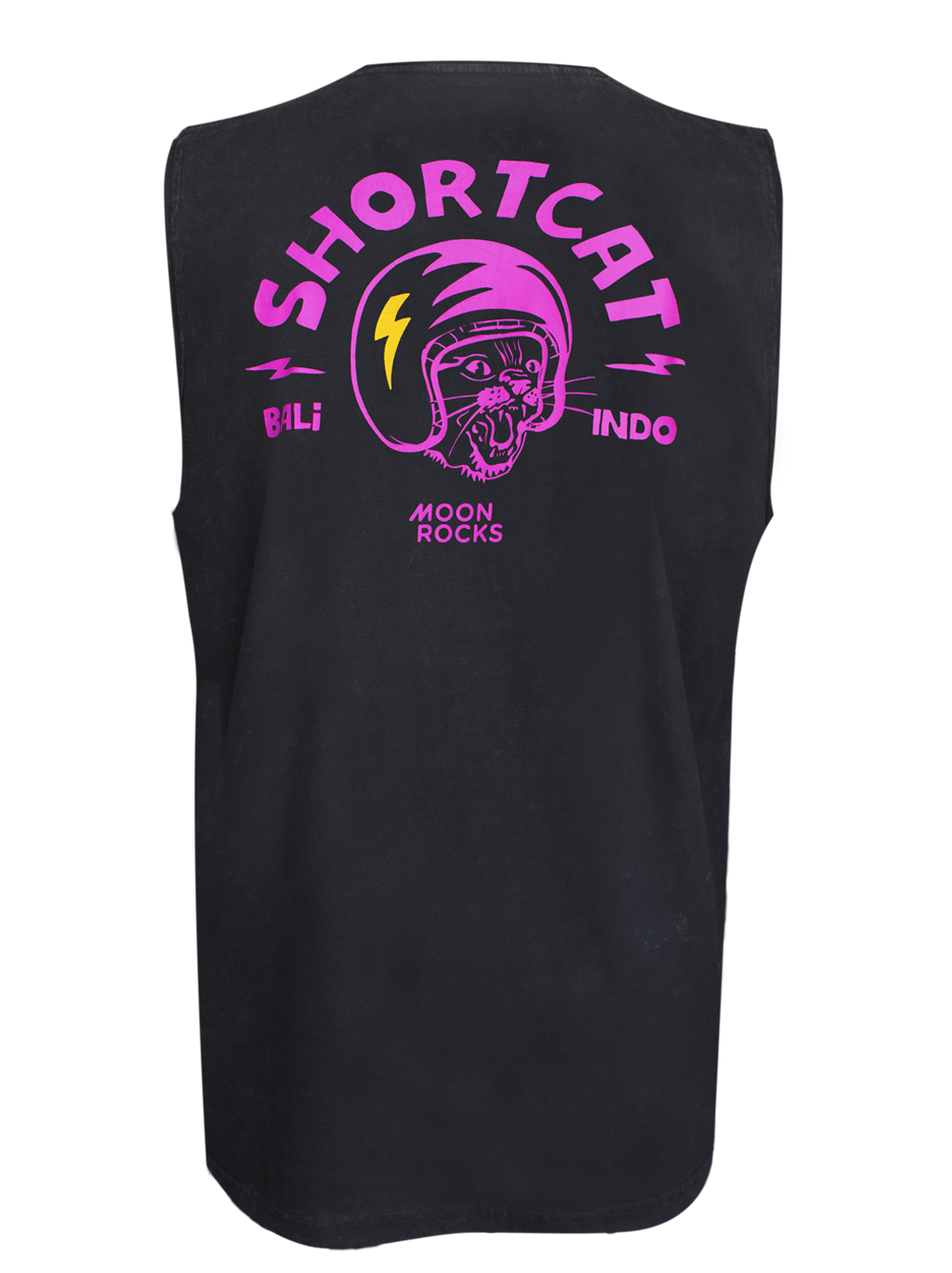 Men Singlet, Shortcat. Stone Wash