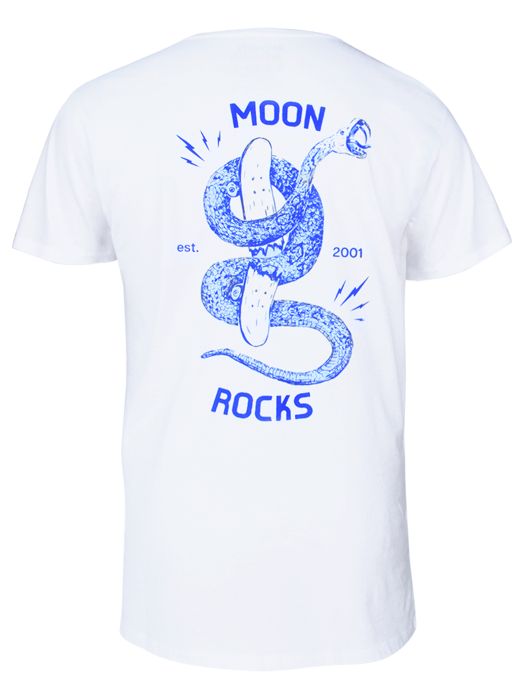 MEN T-SHIRT WHITE MOON SNAKE