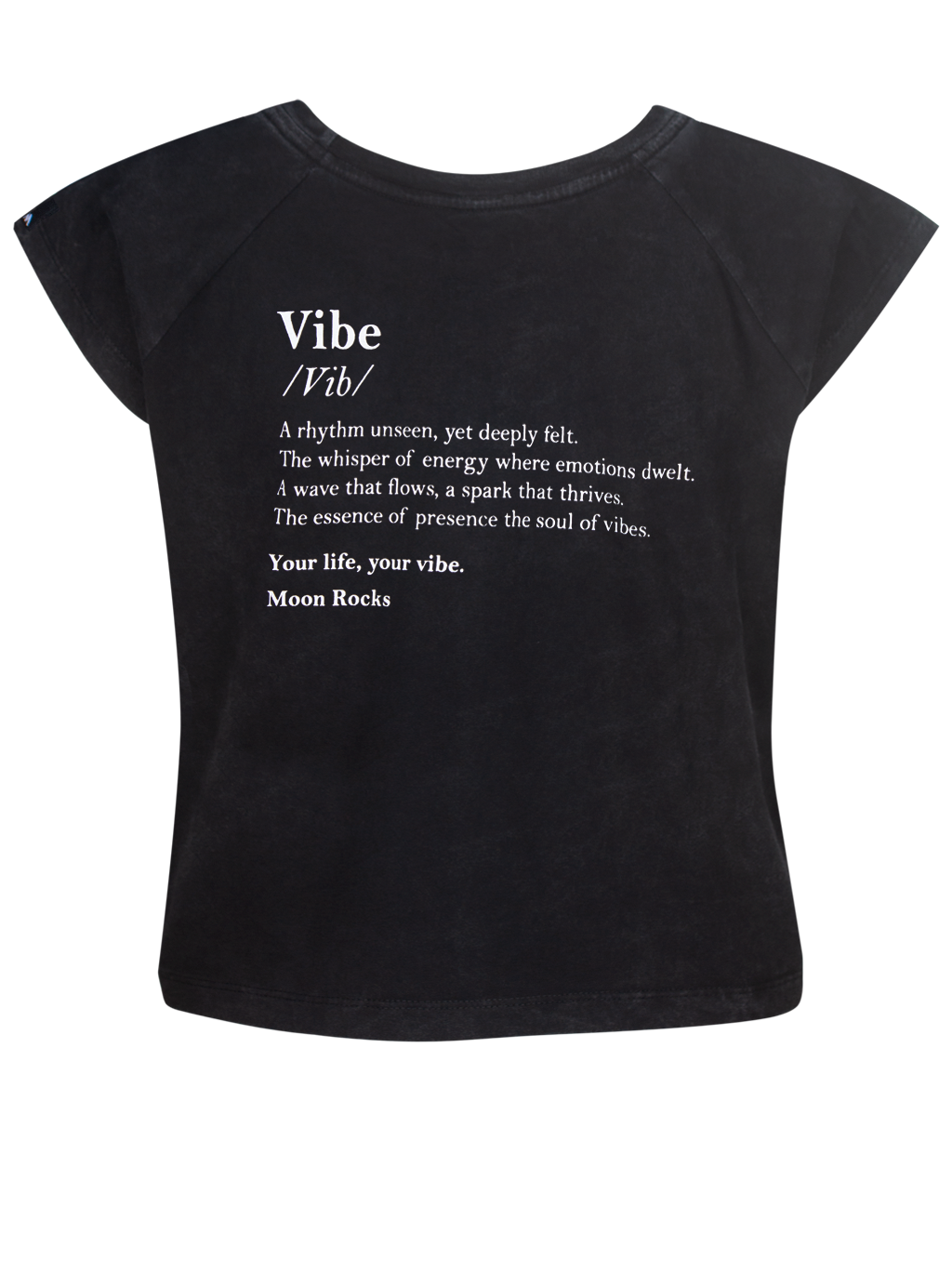 WOMEN T-SHIRT BLACK WASH NEW CANELA VIBE/VIB