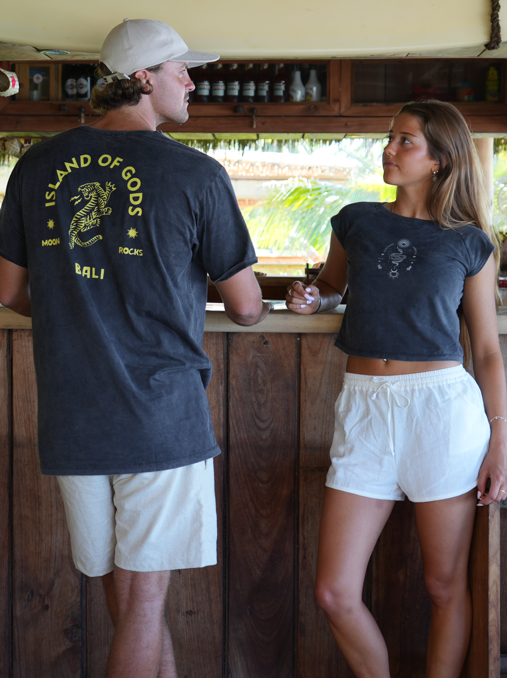 WOMEN T-SHIRT BLACK WASH NEW CANELA LIGHTNESS