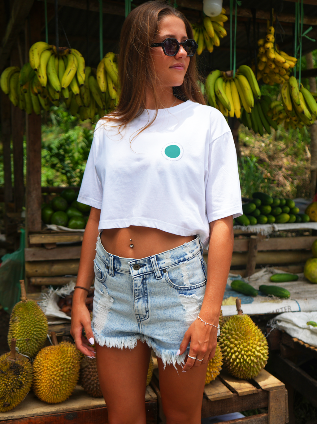 GTS CROP TEE WHITE KINDNESS