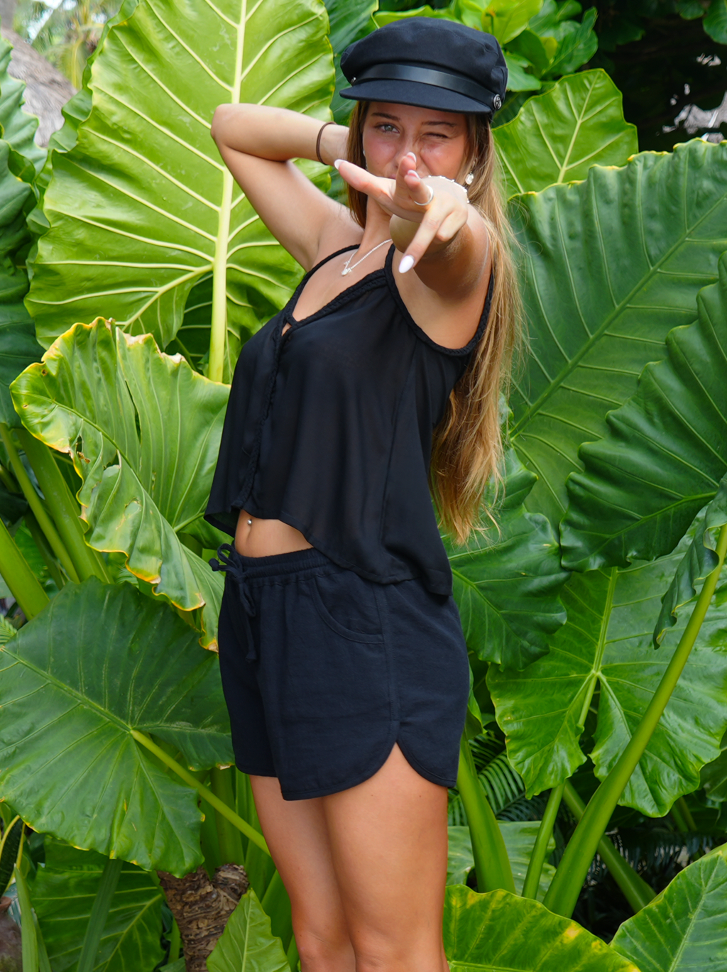 WOMEN TANK TOP NINFA BLACK