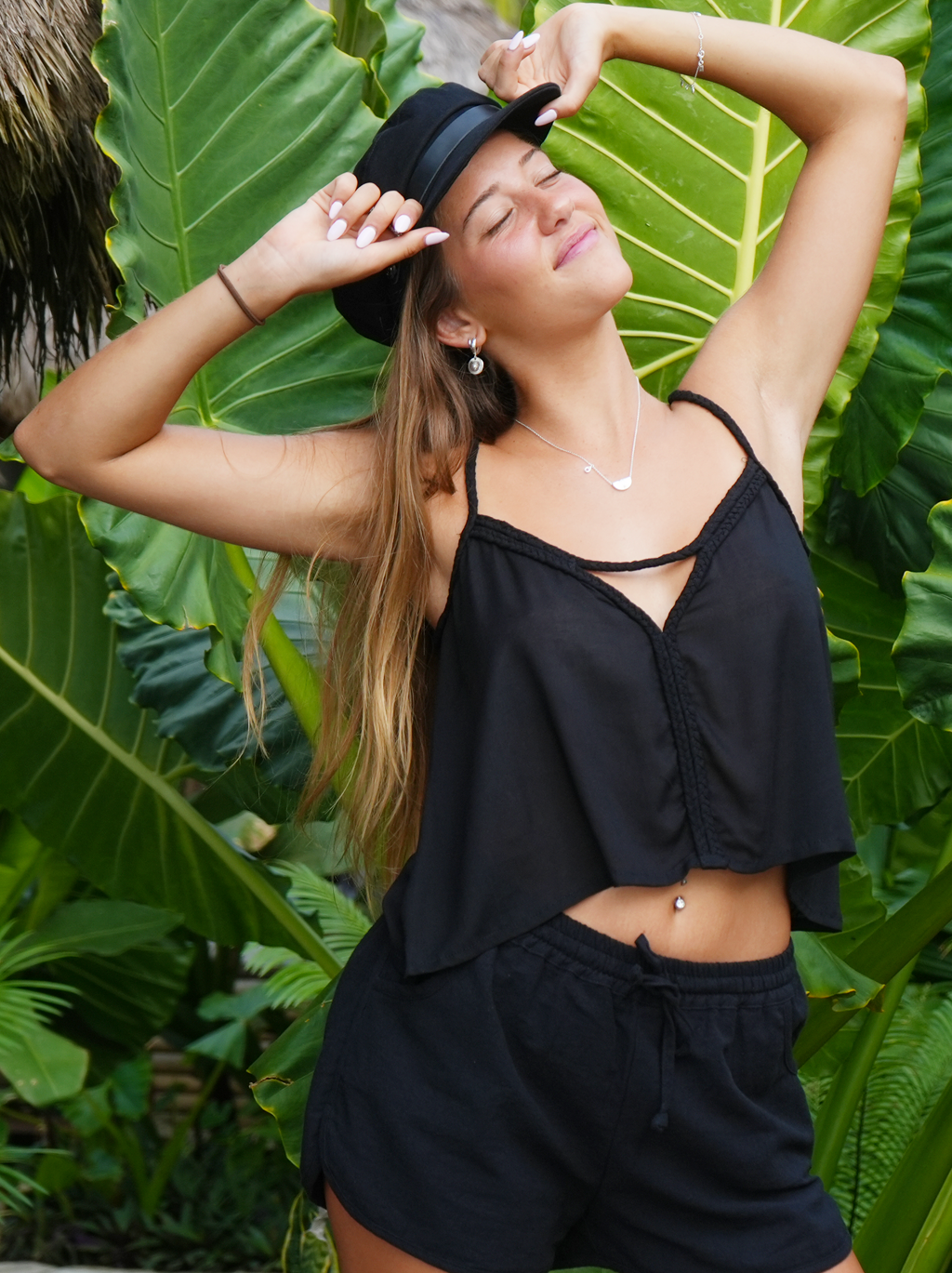 WOMEN TANK TOP NINFA BLACK