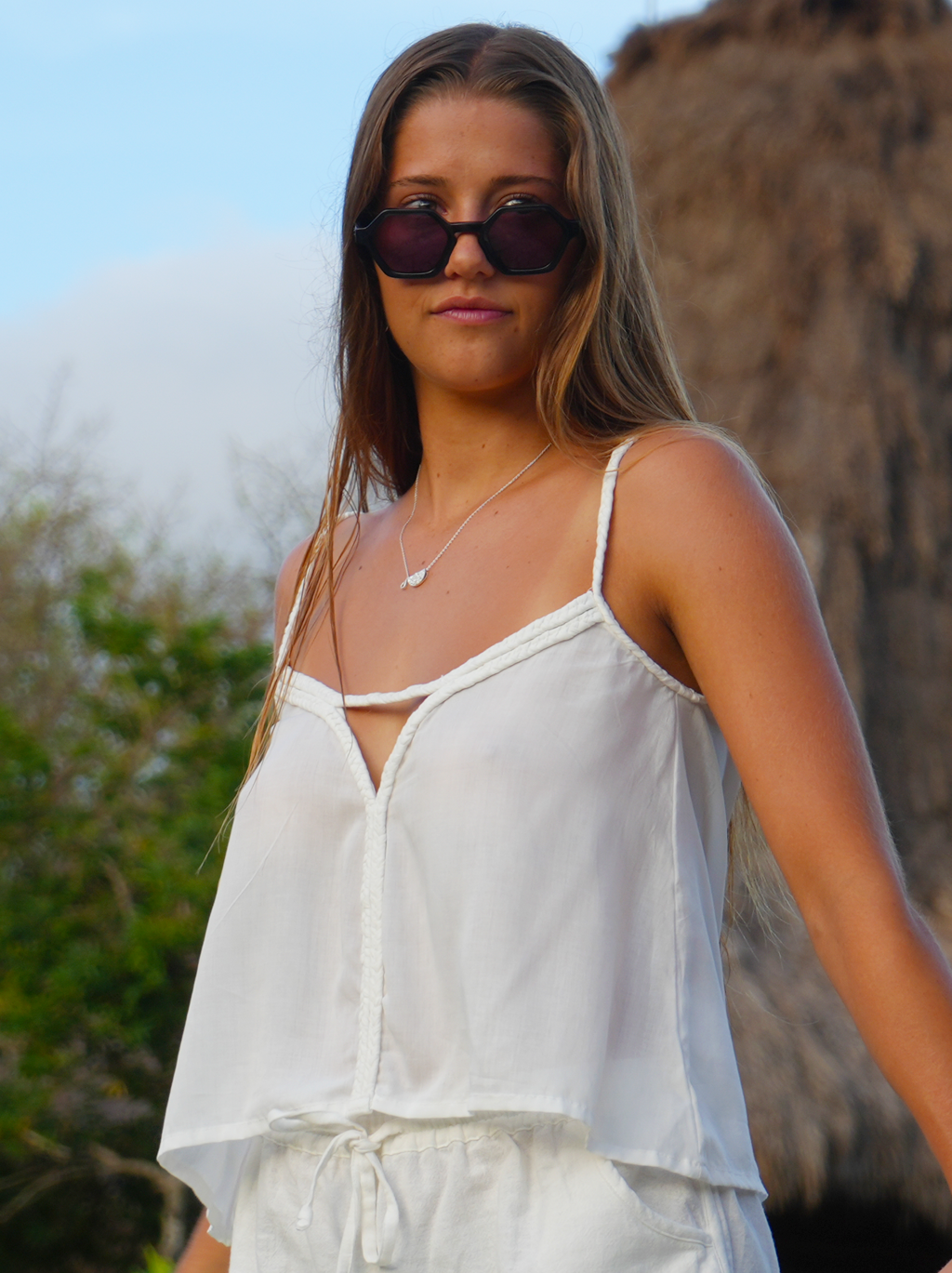 WOMEN TANK TOP NINFA WHITE