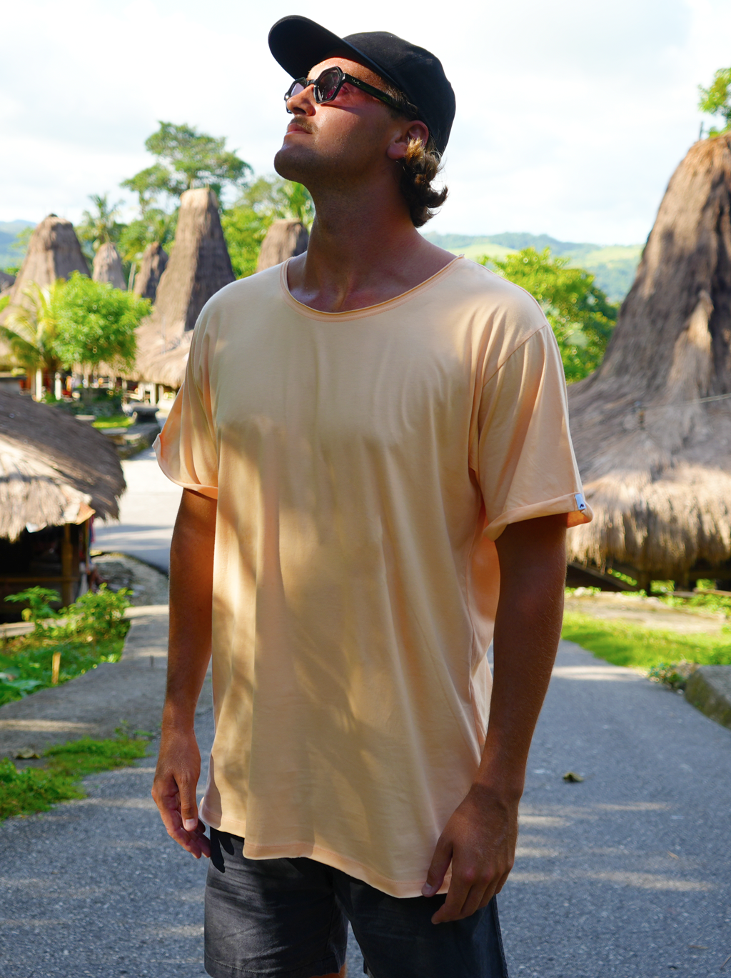 MEN T-SHIRT ZEN PLAIN PEACH FUZZ