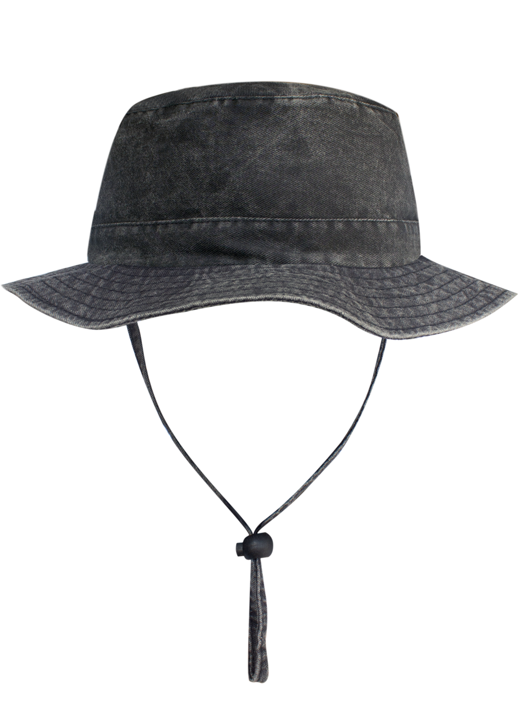 HAT BUCKET PLAIN BLACK WASH