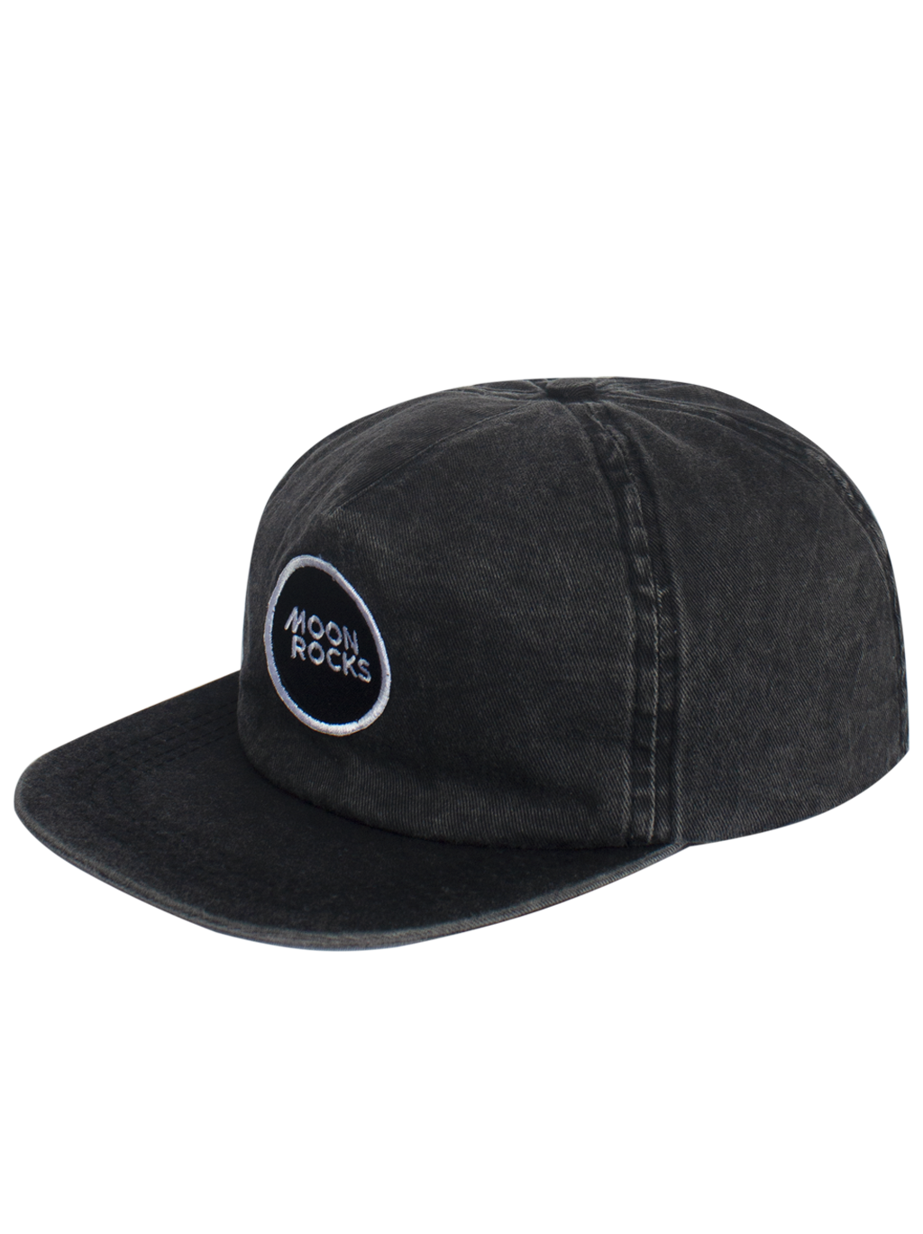 CAP FIVE PANEL LOGO BLACK WASH