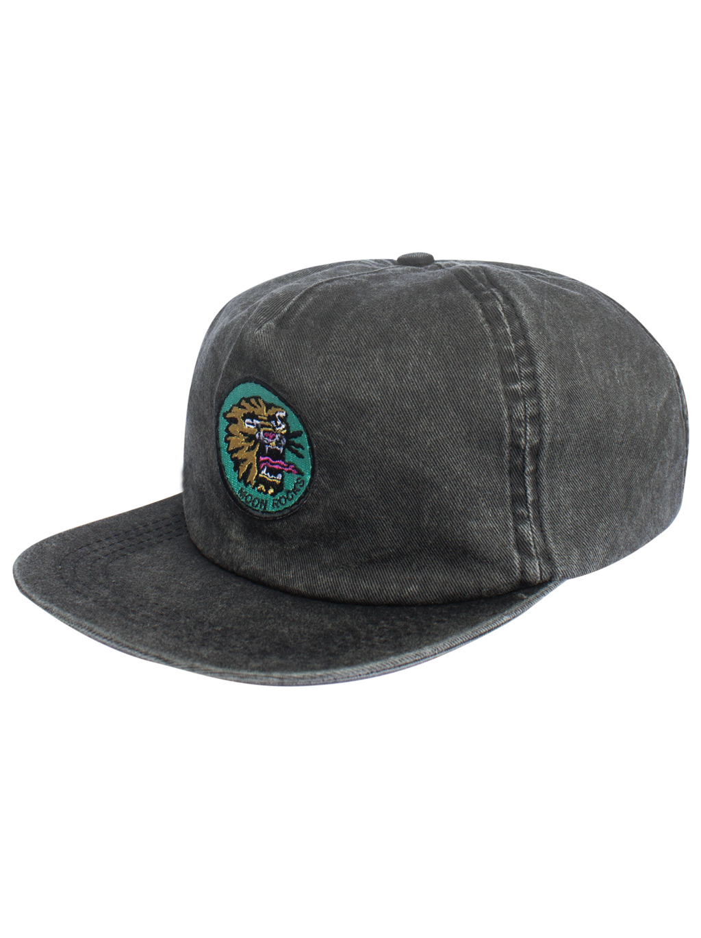 CAP FIVE PANEL TIGER PATCH BLACK WASH