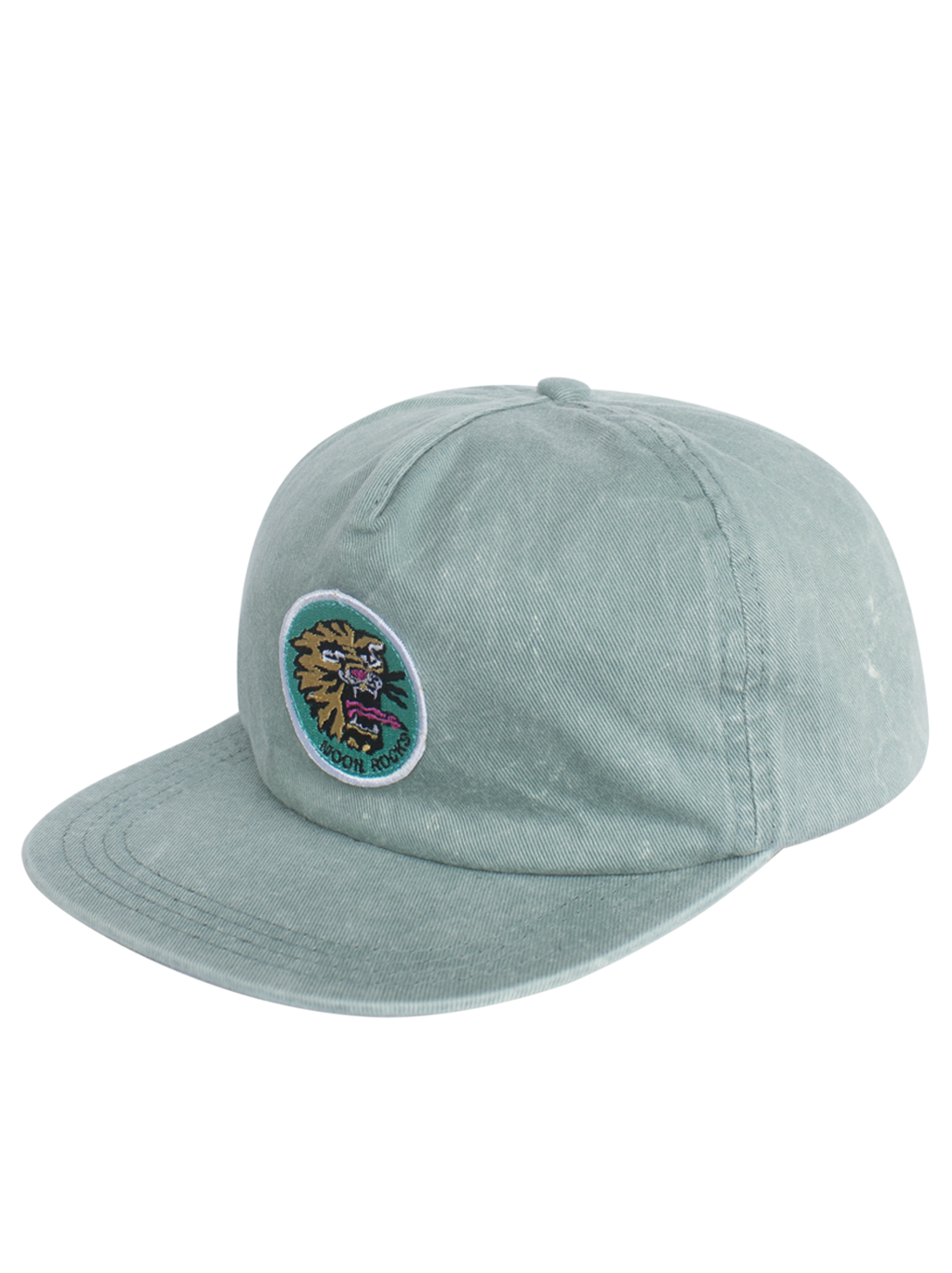 CAP FIVE PANEL TIGER PATCH GREEN WASH