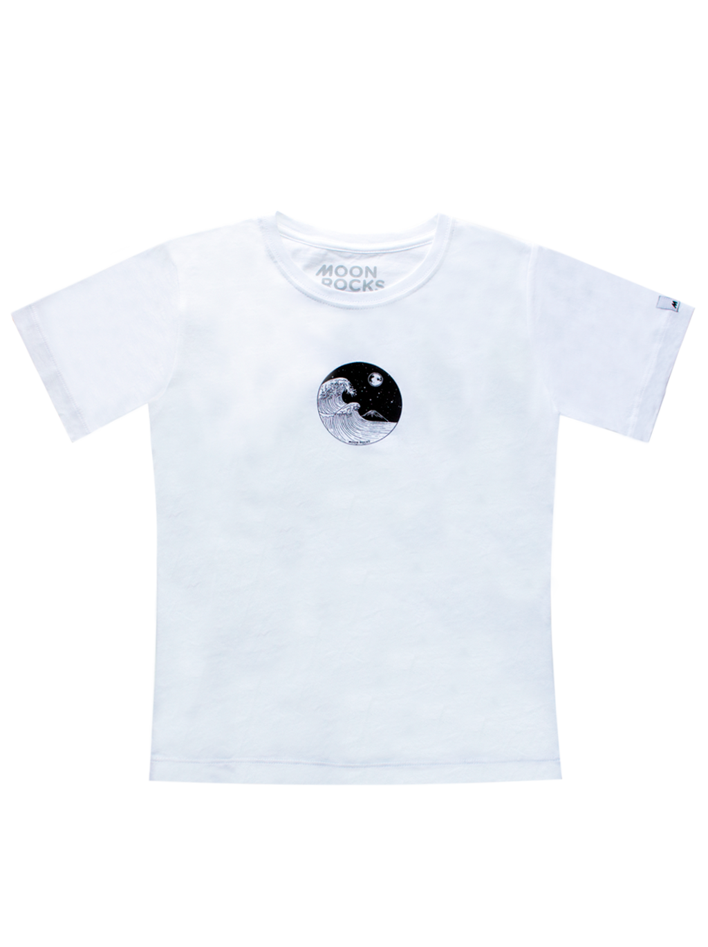 KIDS T-SHIRT WHITE YIN WAVE