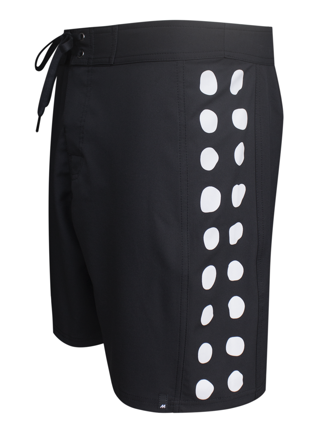 MEN BOARDSHORT 80'S DOT BLACK