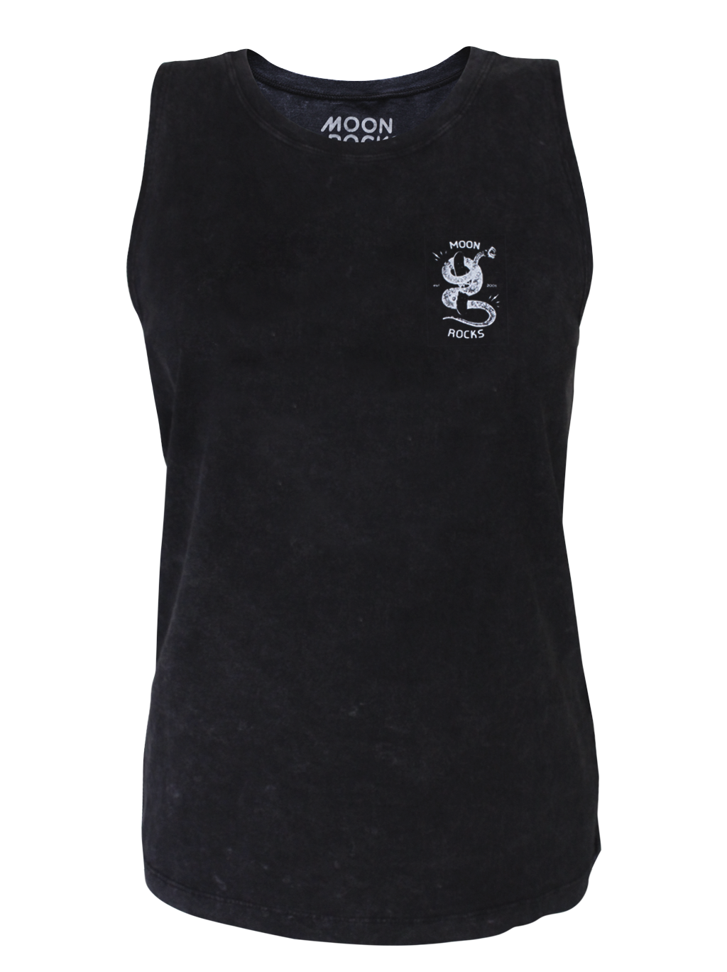 Women Singlet Laut Black Wash Snake Skate