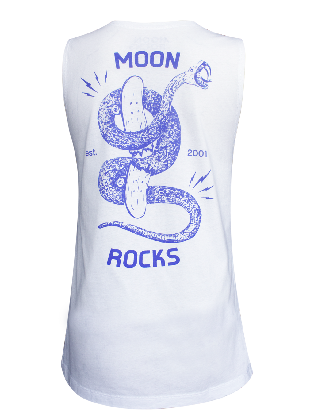 Women Singlet Laut White Snake Skate