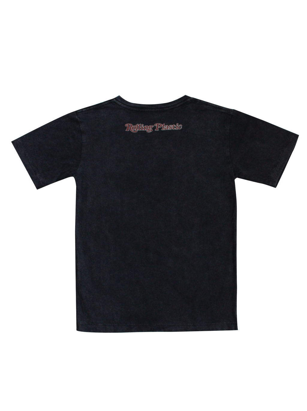 KIDS T-SHIRT BLACK WASH ROLLING PLASTIC