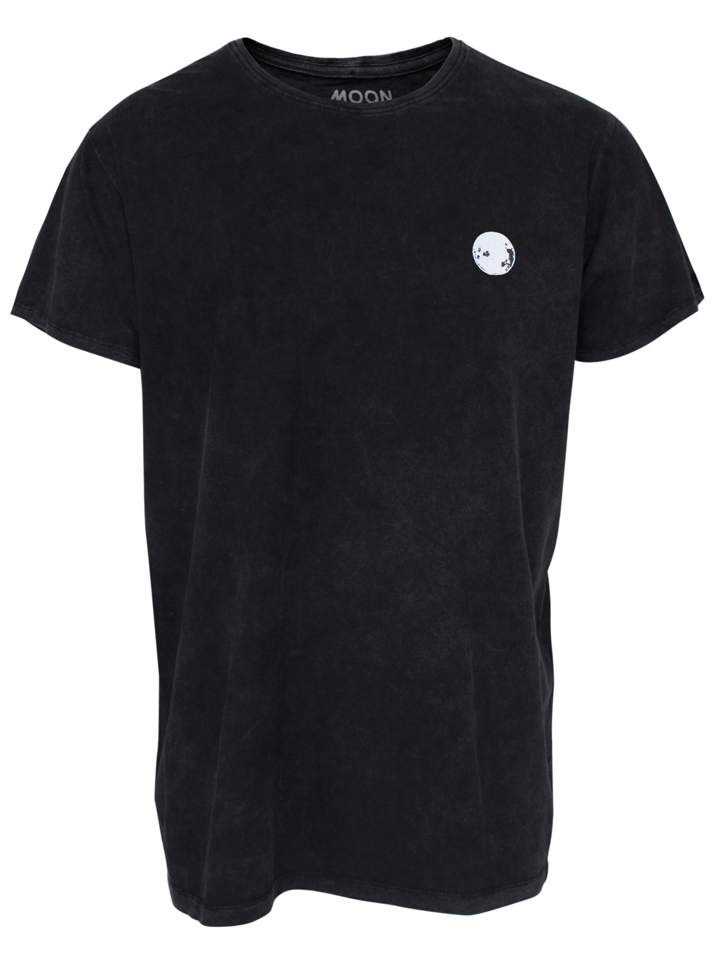 MEN T-SHIRT 2 BLACK WASH YIN WAVE