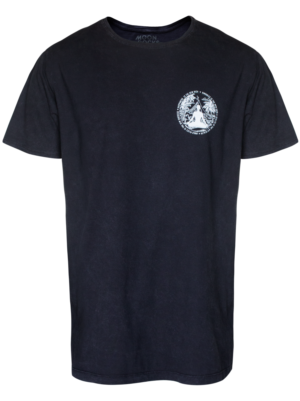 MEN T-SHIRT 2 BLACK WASH KINDNESS