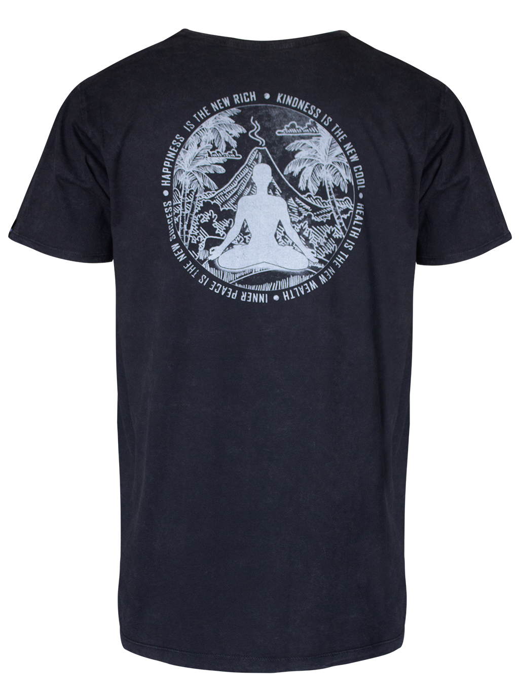 MEN T-SHIRT 2 BLACK WASH KINDNESS