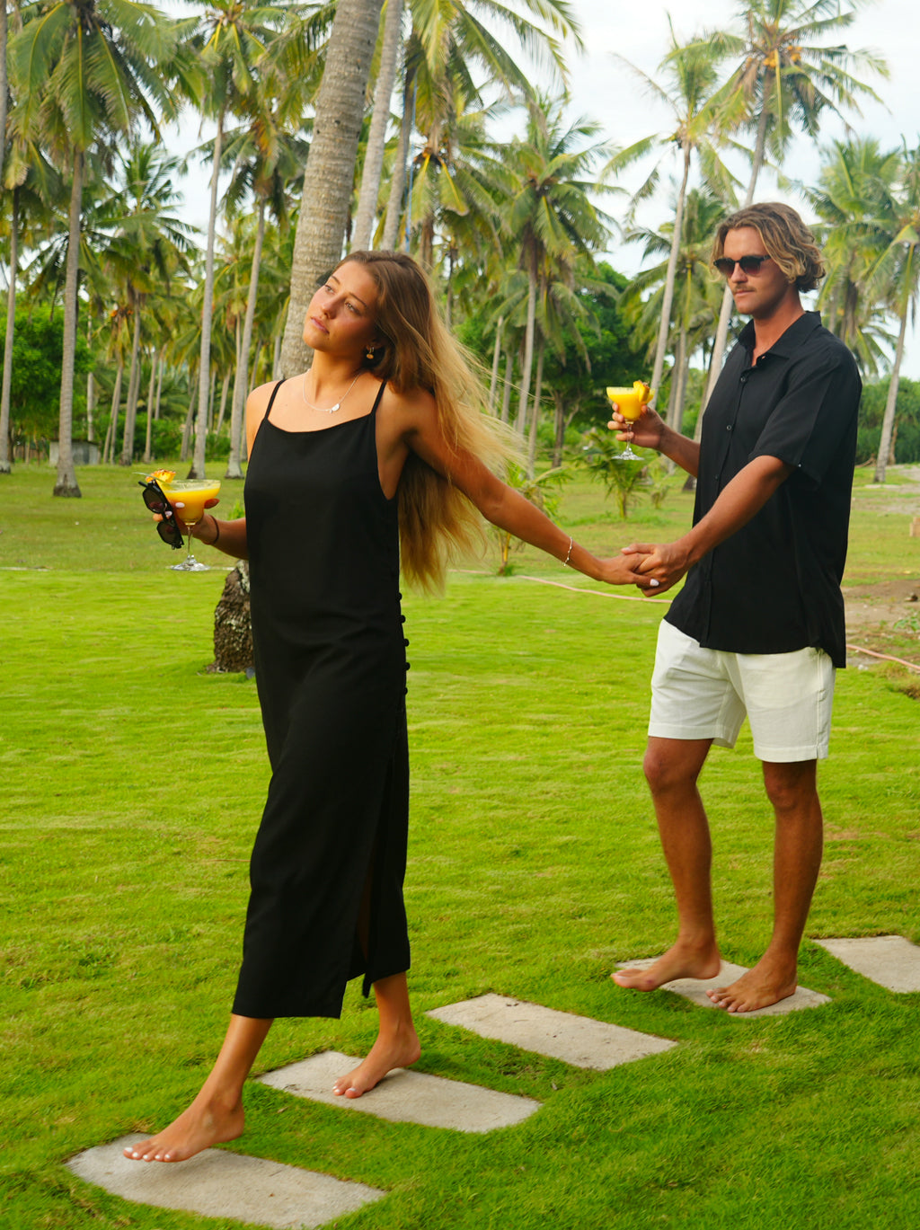 Long Dress Linen Amaia Black
