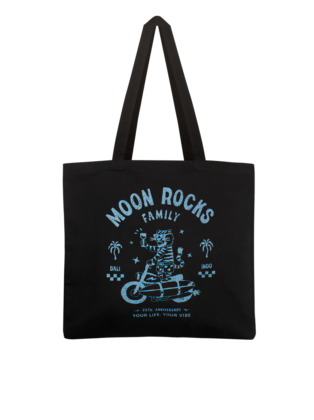 TOTE BAG 25TH ANNIVERSARY BLACK