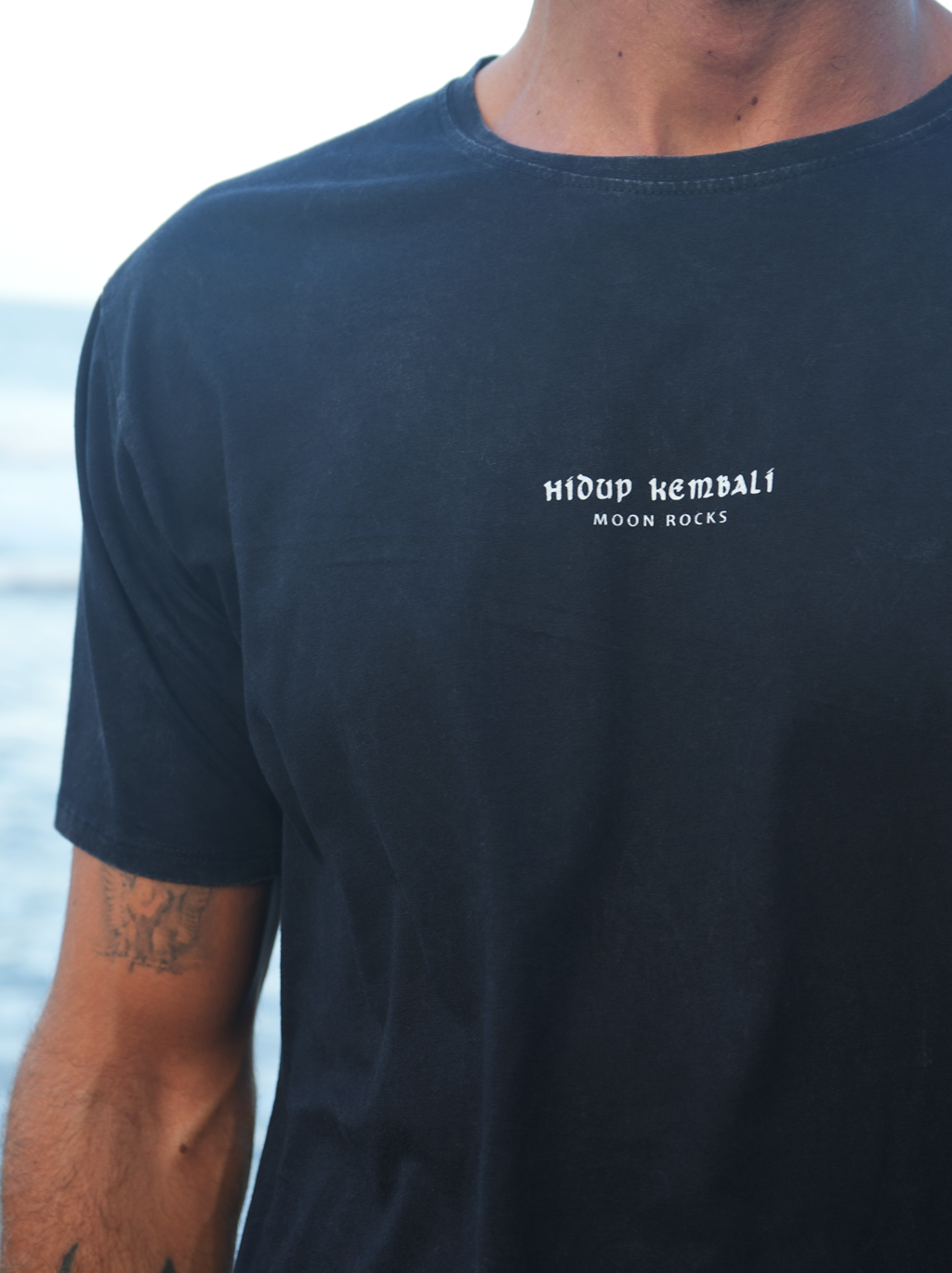 MEN T-SHIRT 2 BLACK WASH NEW BARONG
