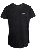 MEN T-SHIRT BLACK WASH HAPPINESS