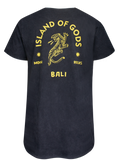 Men T-Shirt 2 Black Wash Island Of Gods