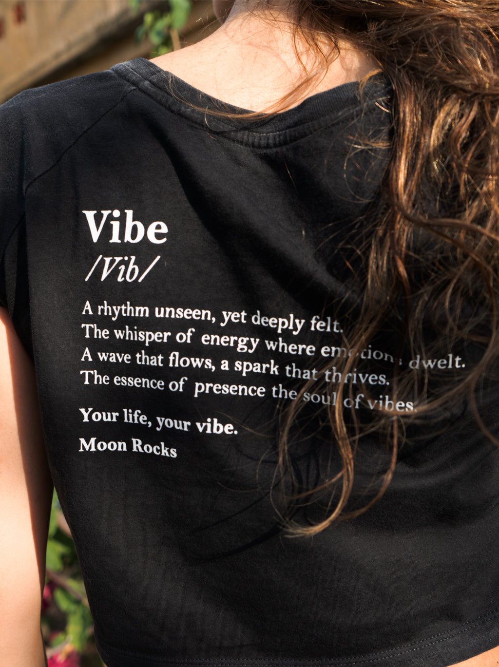 WOMEN T-SHIRT BLACK WASH NEW CANELA VIBE/VIB