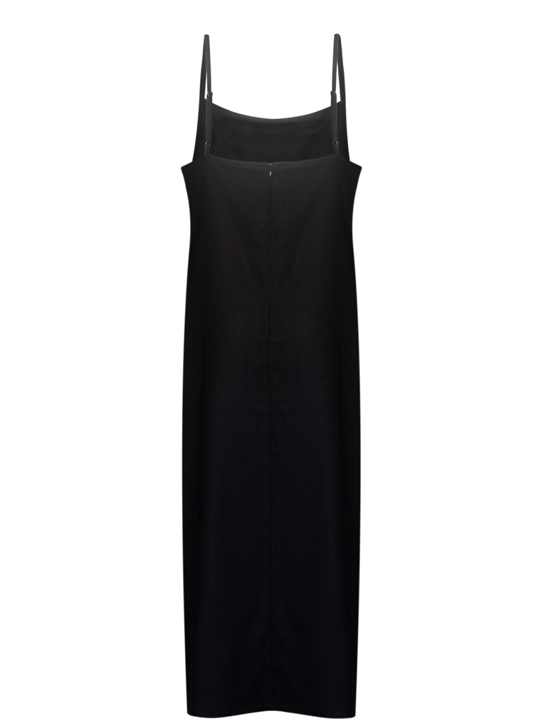 Long Dress Linen Amaia Black