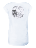 Women T-shirt Roll White Bingin Rocks