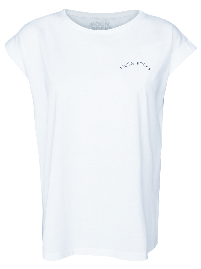 Women T-shirt Roll White Bingin Rocks