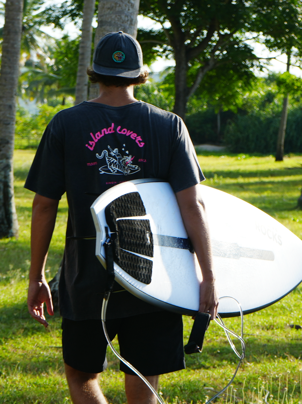 MEN T-SHIRT 2 BLACK WASH  ISLAND LOVERS