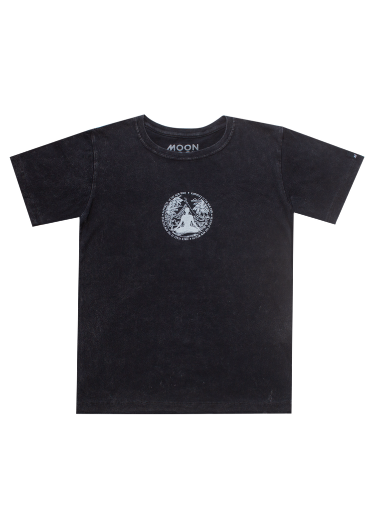 Kids T-shirt Black Wash Kindness