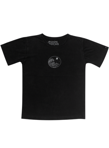 Kids T-shirt Wash Black Yin Wave