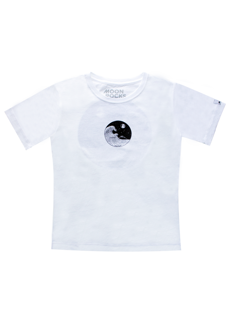 Kids T-shirt White Yin Wave