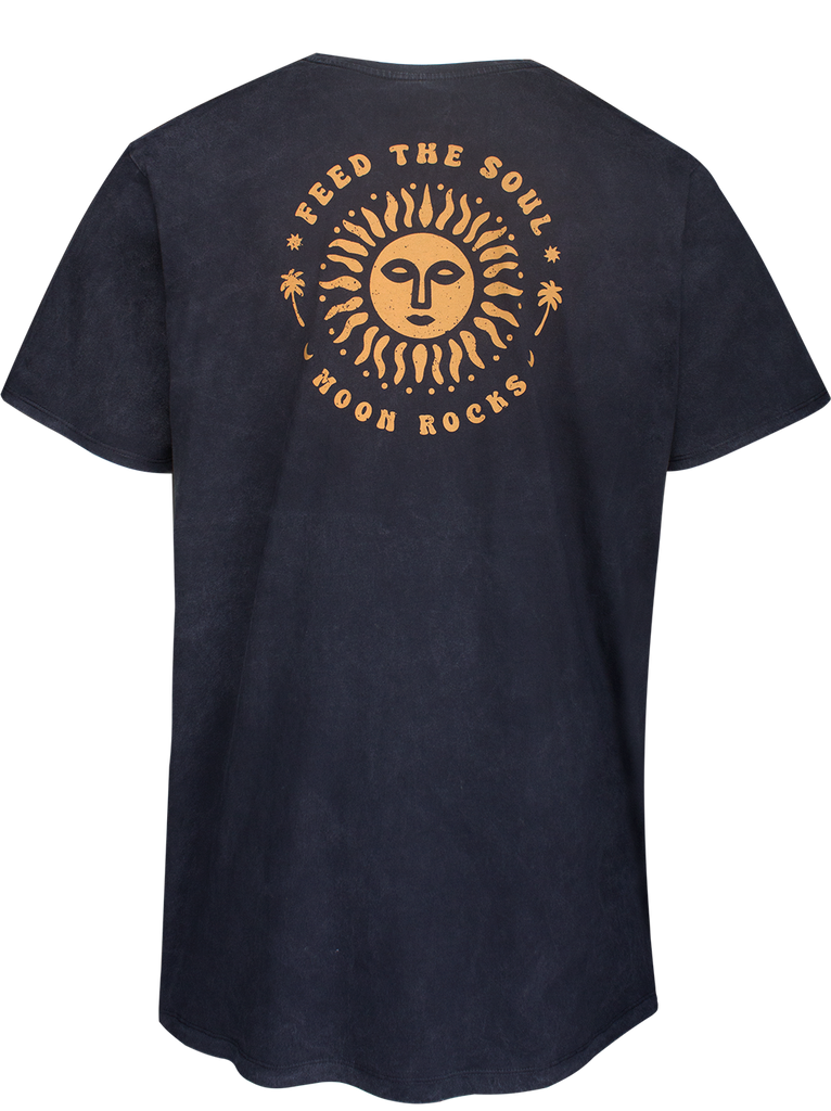 Men T-Shirt 2 Black Wash Feed The Soul