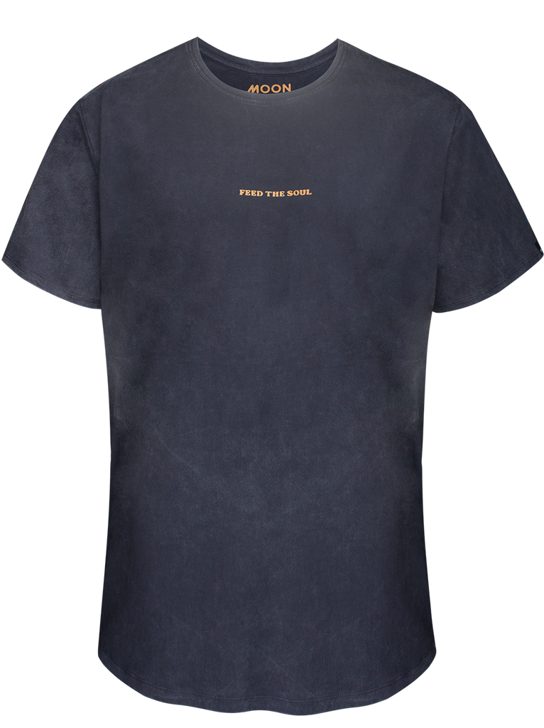 Men T-Shirt 2 Black Wash Feed The Soul