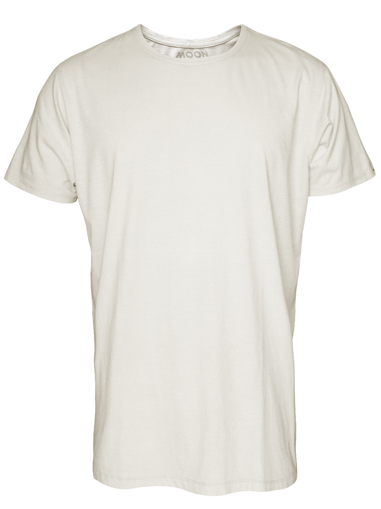 MEN T-SHIRT 2 PLAIN CREAM WASH