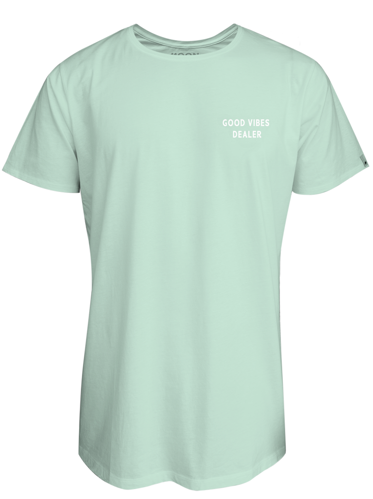 MEN T-SHIRT 2 SAGE GOOD VIBES DEALER