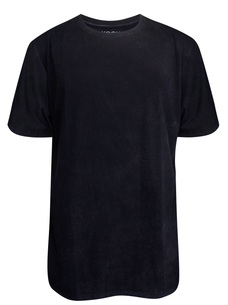 MEN T-SHIRT BLACK WASH JUMBO