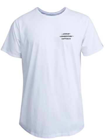 MEN T-SHIRT 2 WHITE HAPPINESS